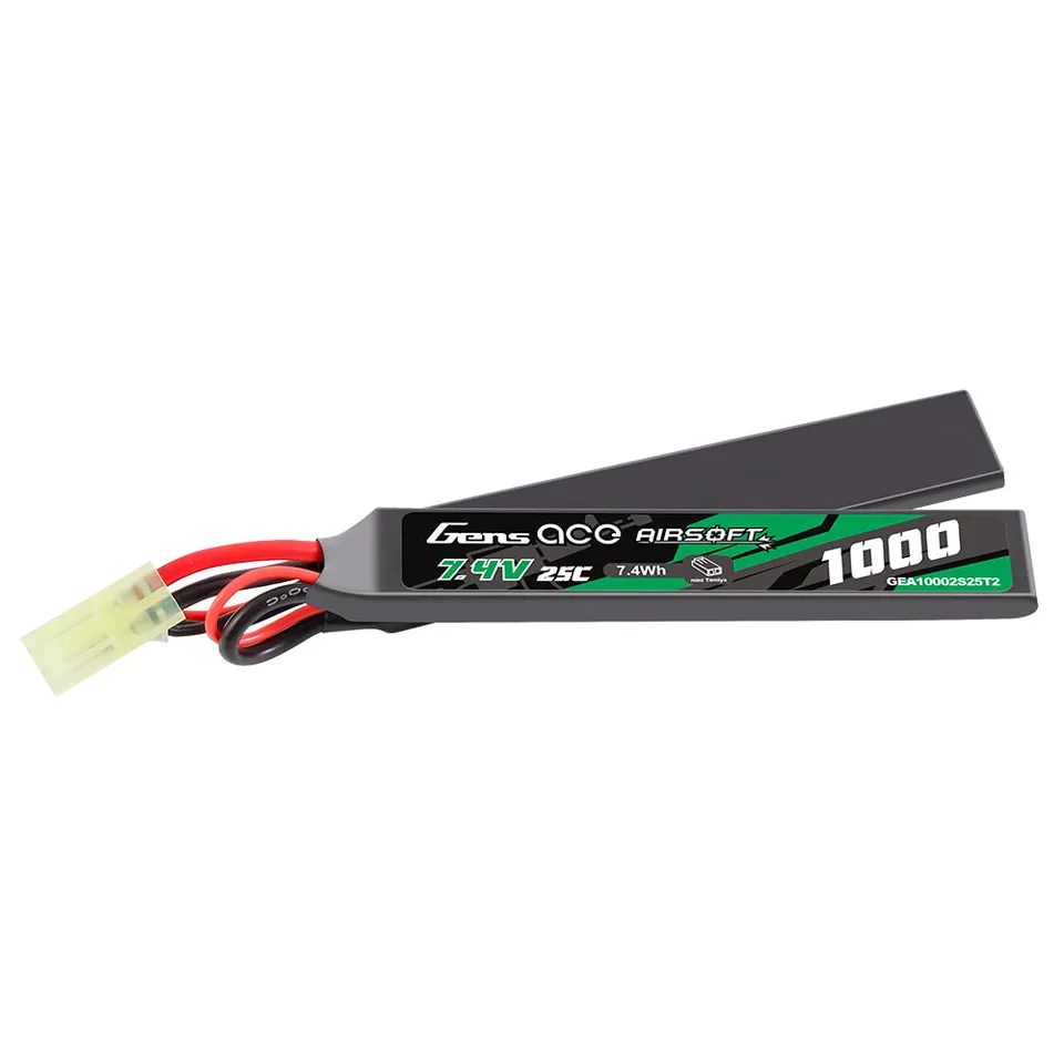 Gens Ace 1000mAh 2S 25C batterie airsoft Tamiya x2