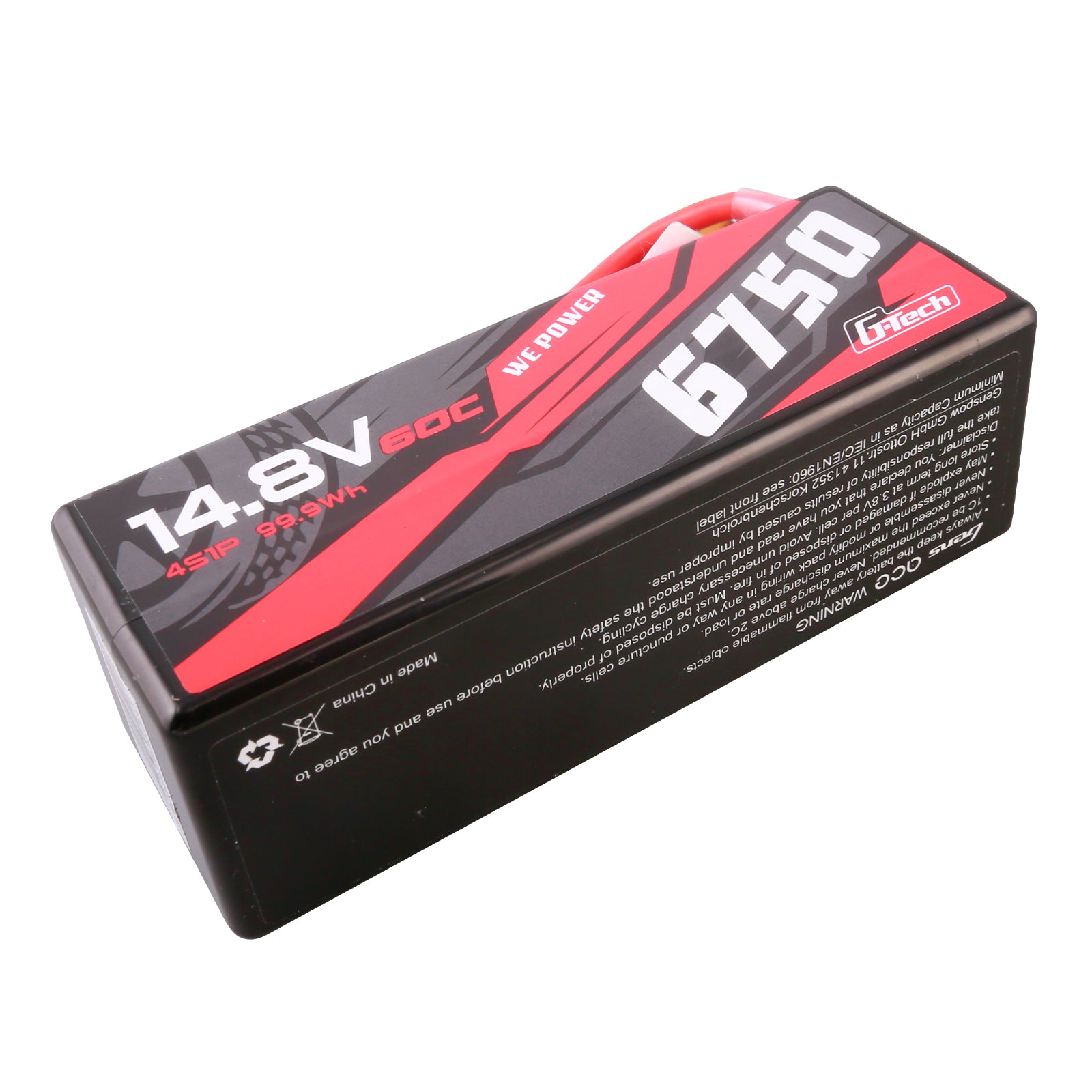 Gens Ace Car Classic 6750mAh 4S 60C Batterie Lipo XT90