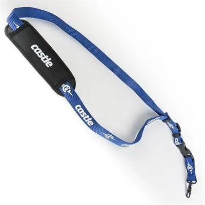 Castle Gear Heavy Duty tour de cou bleu logo blanc