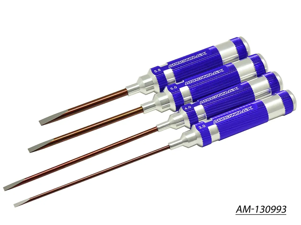 Arrowmax tournevis plat 3,0-5,8mm set 4 pièces