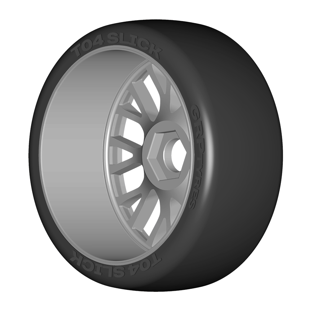 GRP 1:8 GT GTK04-XM4 pneus slick SoftMedia x2