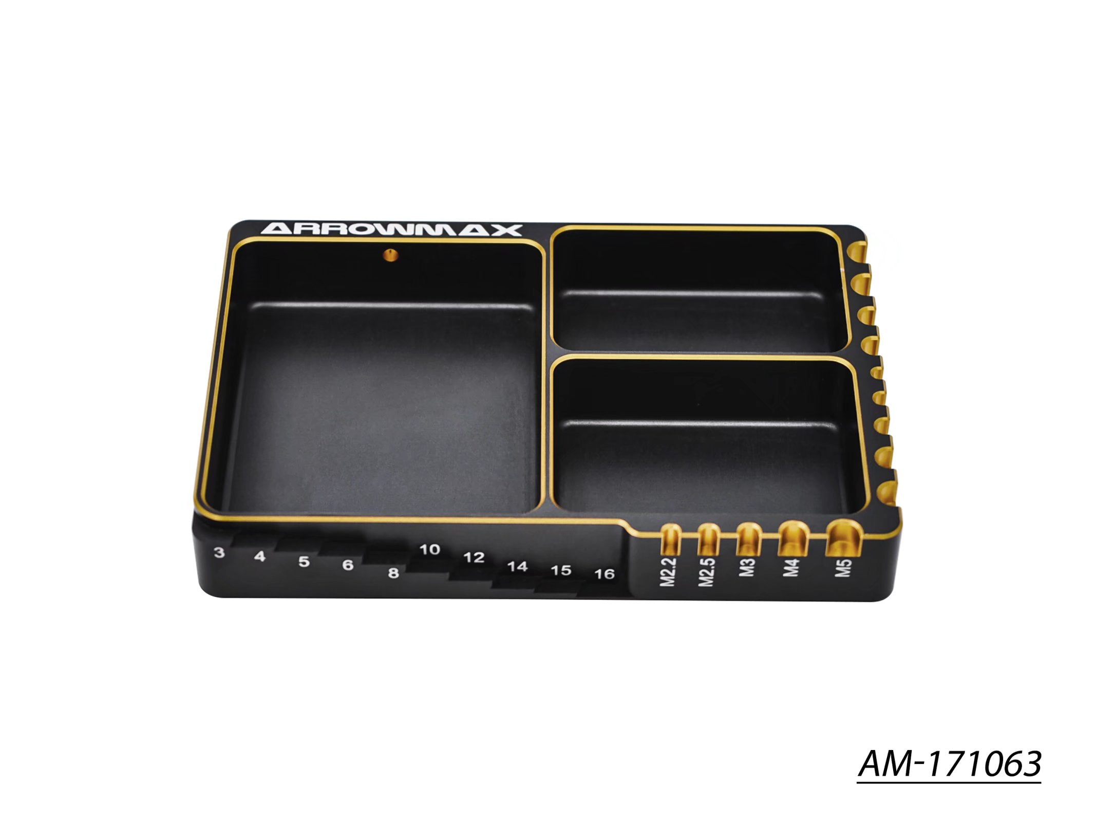 Arrowmax Accessories boîte alu vis noir doré AM-171063