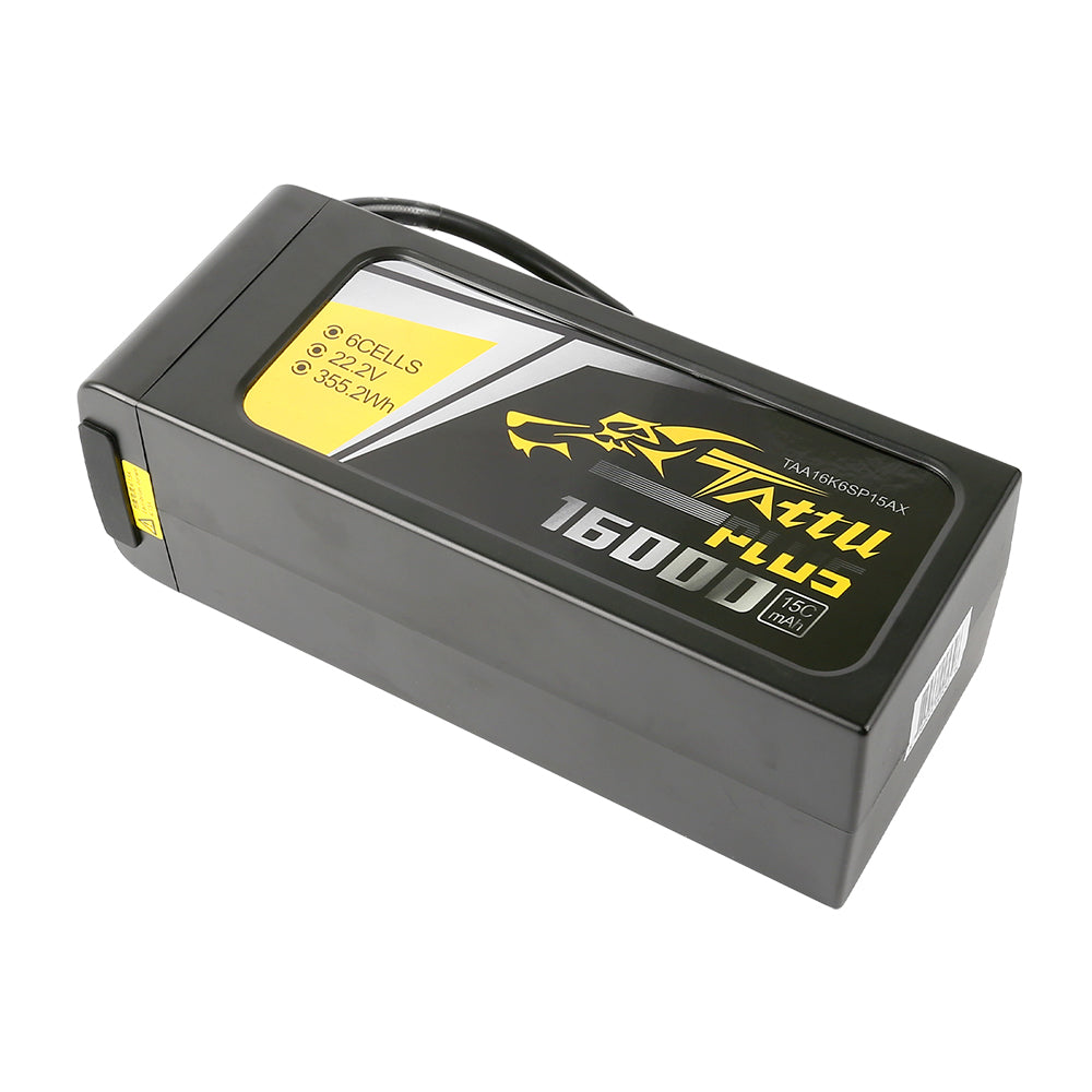Tattu Plus 16000mAh 6S batterie LiPo AS150 15C