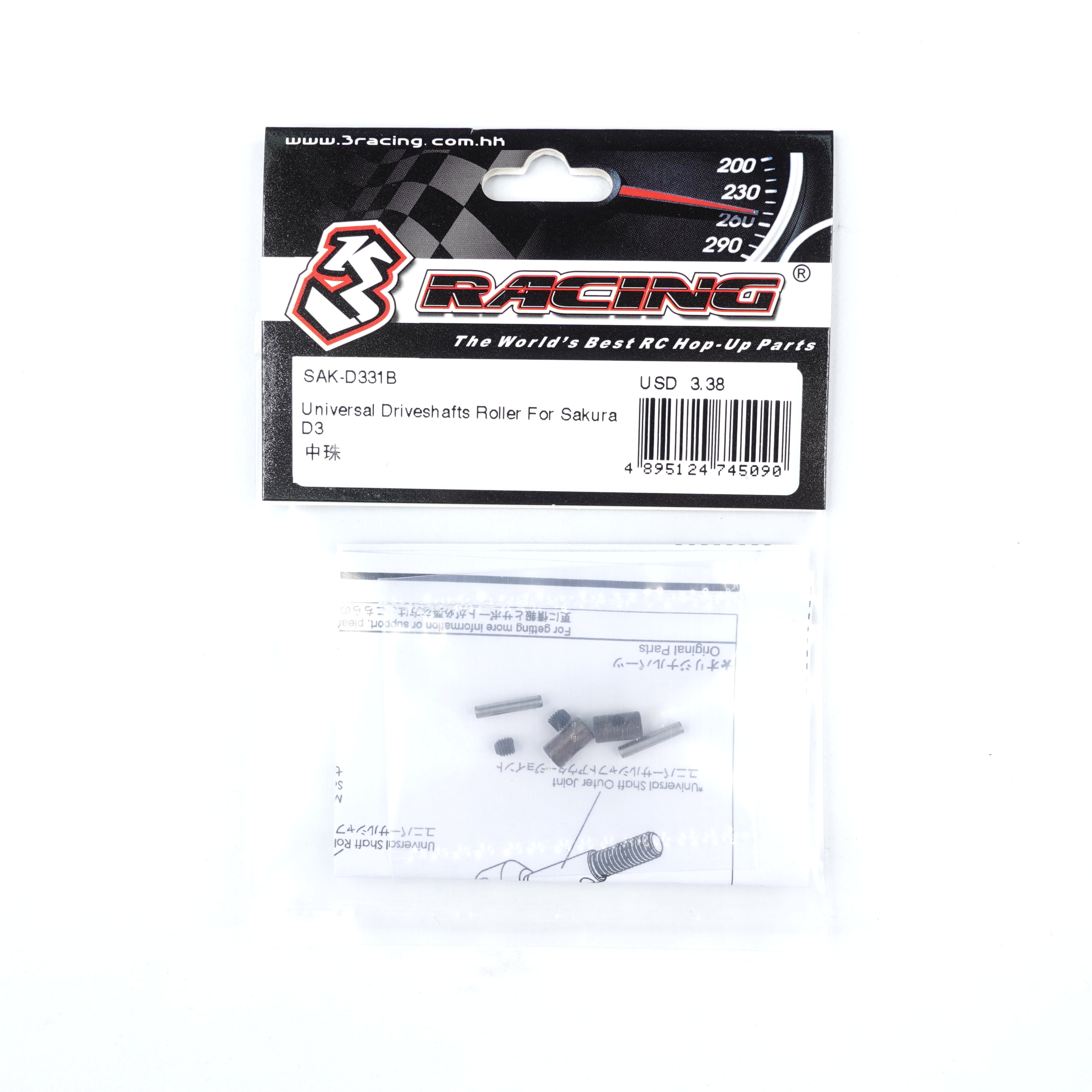 3Racing Sakura SAK-D331B rouleaux cardans D3