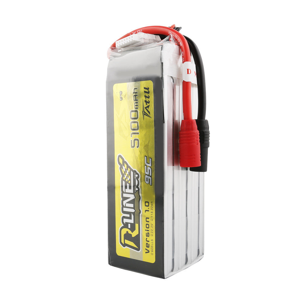 Tattu R-Line batterie FPV 5100mAh 6S 22.2V 95C AS150