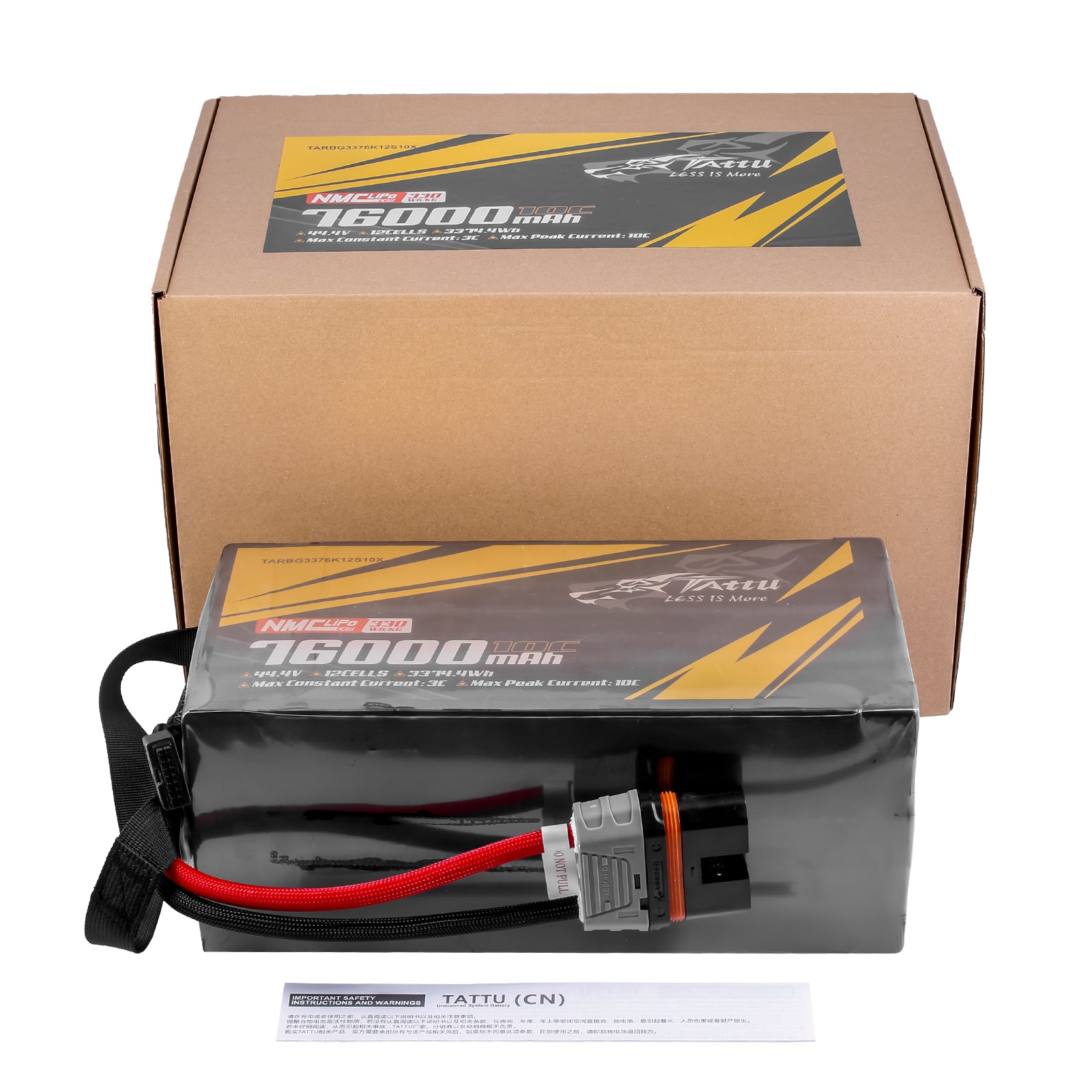 Tattu Semi-Solid 76000mAh 12S batterie drone 44,4V