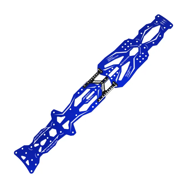 3Racing AuperD5 SAK-D6801 châssis alu bleu réglable
