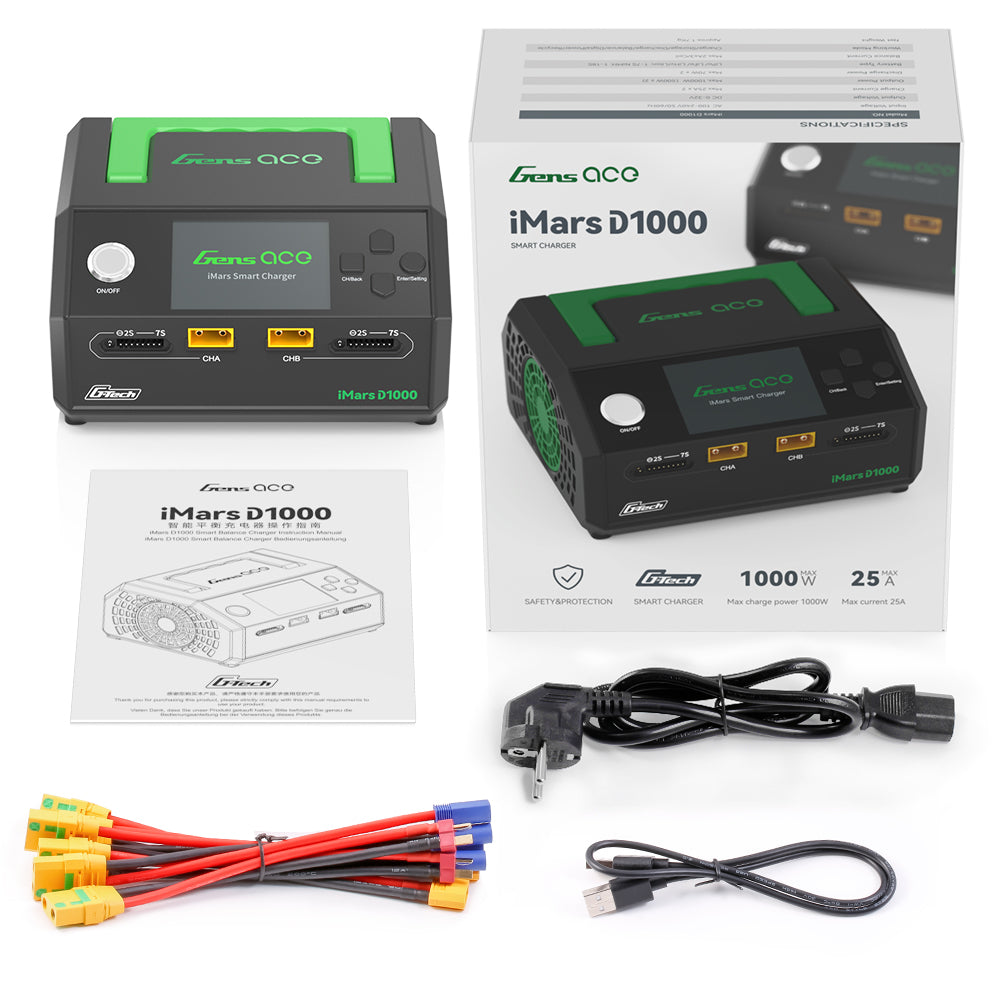 Gens Ace iMars D1000 chargeur AC 1000W 2x25A