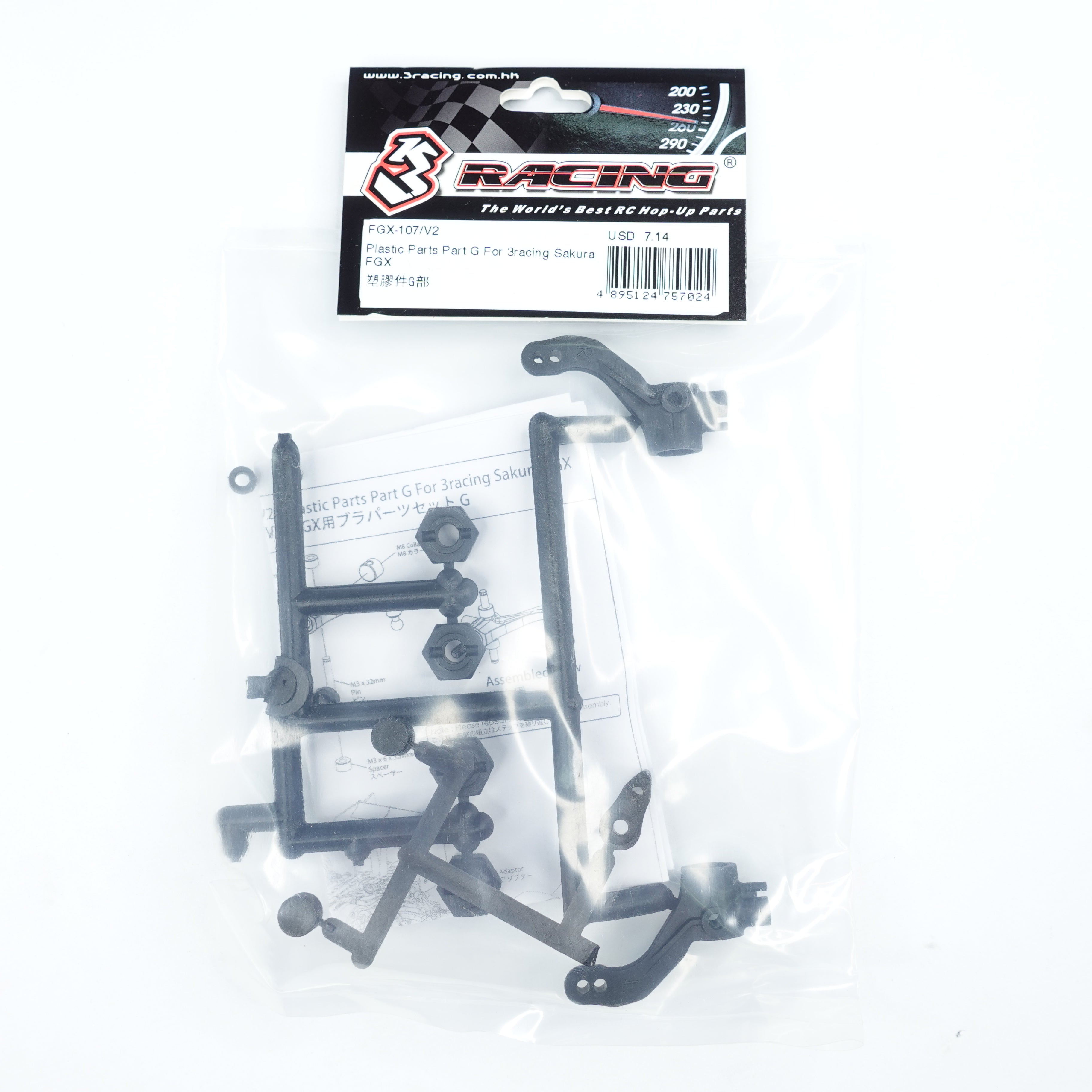 3Racing Sakura FGX-107/V2 Pièces Plastique Part G FGX