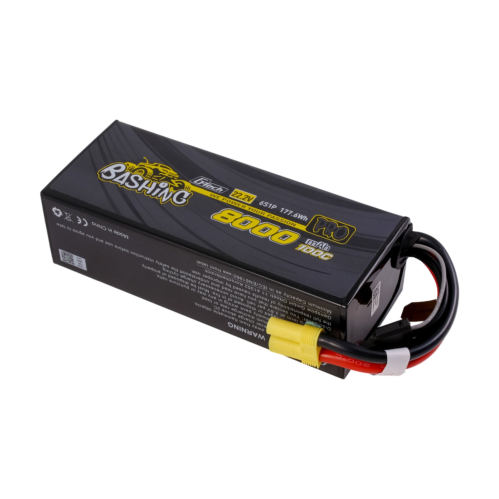 Gens Ace Bashing Pro 8000mAh 6S 100C batterie LiPo EC5