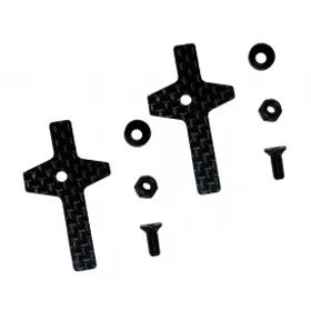 3RACING PARTS BDY-185GWM support aileron graphite 1mm 1:10