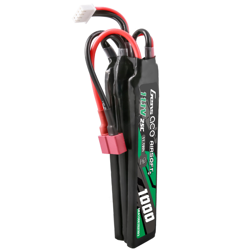 Gens Ace Airsoft 1000mAh 3S batterie LiPo 11.1V 25C Deans