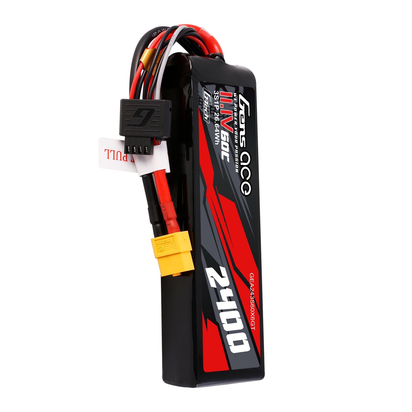 Gens Ace Car Classic 2400mAh 3S 60C 11.1V Batterie XT60
