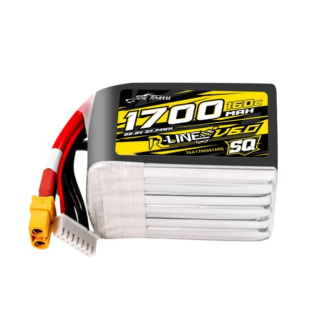Tattu R-Line 1700mAh 6S 22.2V batterie LiPo 160C XT60