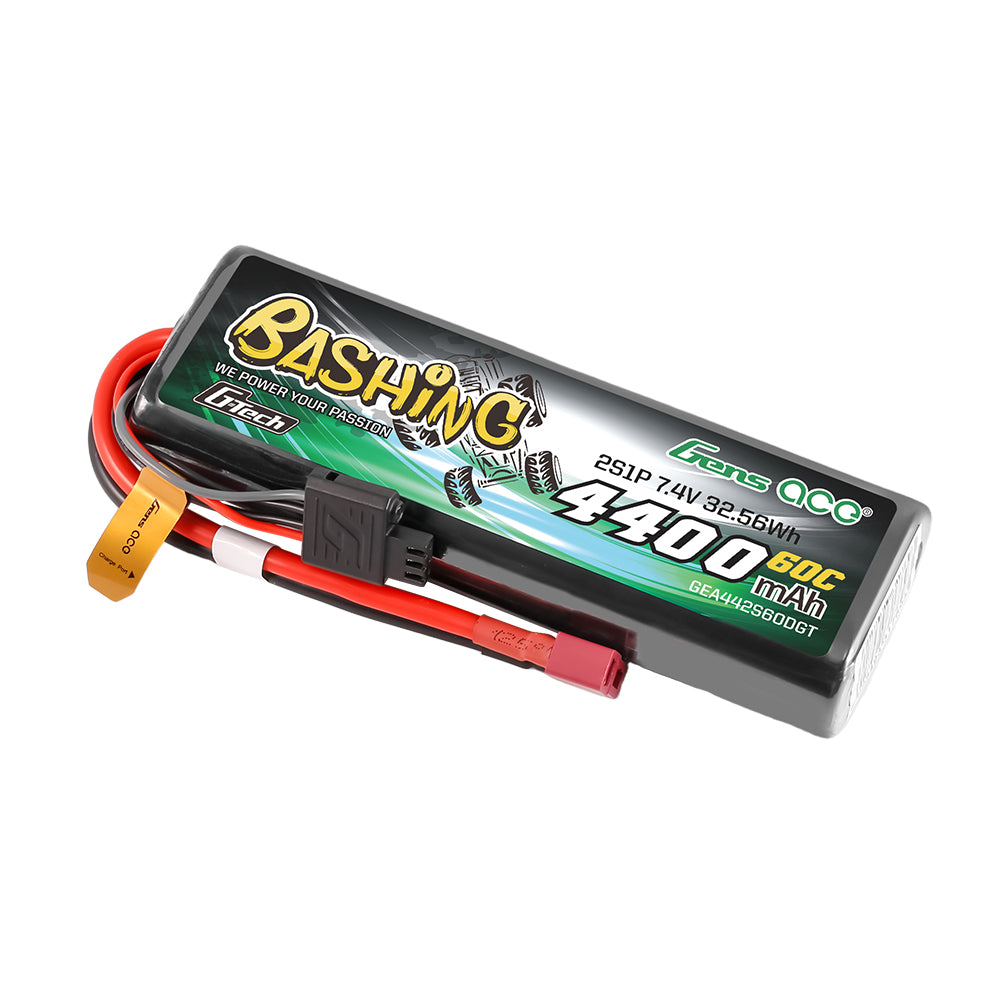 Gens Ace Bashing 4400mAh 2S Batterie Lipo Hardcase Deans 60C