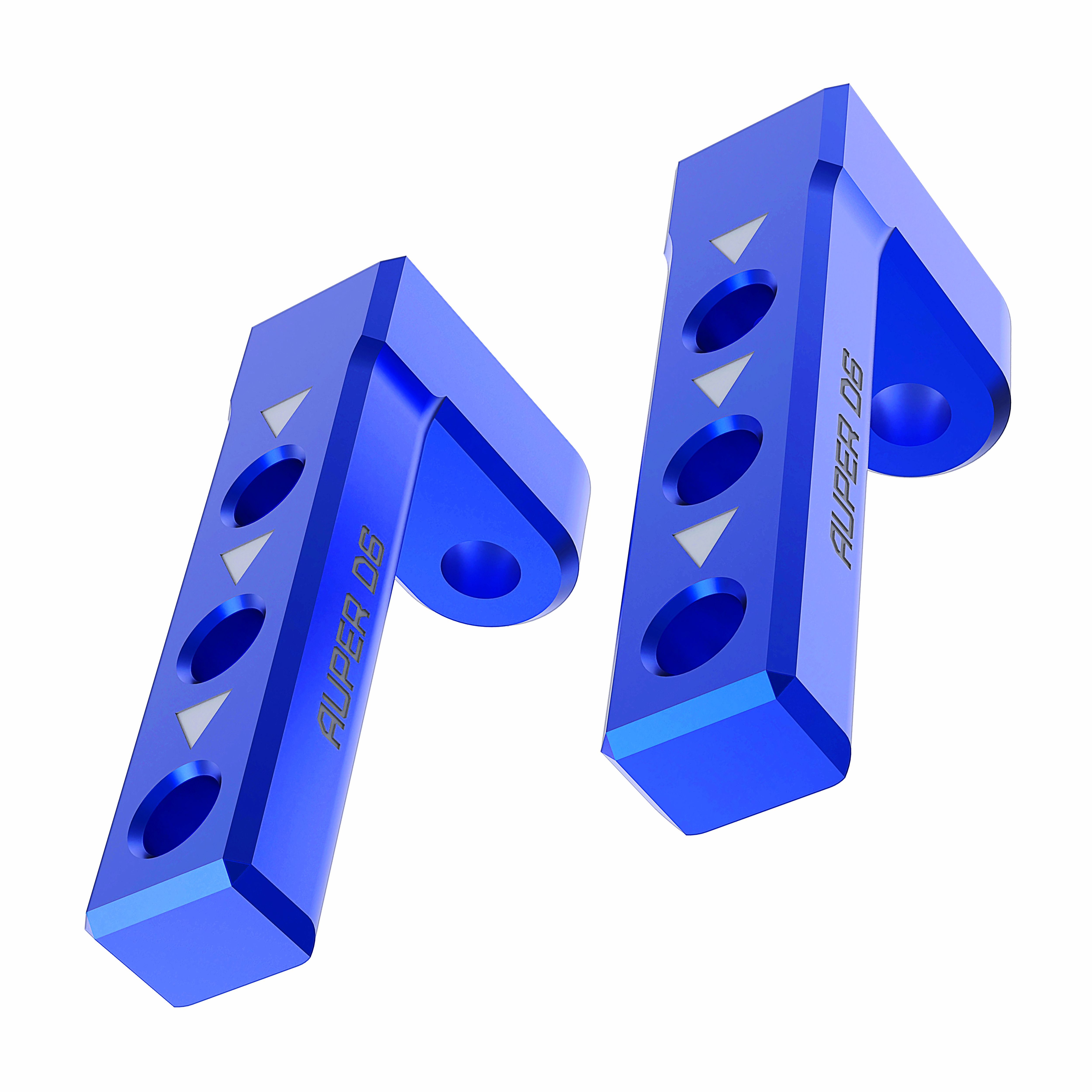 3Racing AuperD5 SAK-D6819 Plots carrosserie avant alu bleu