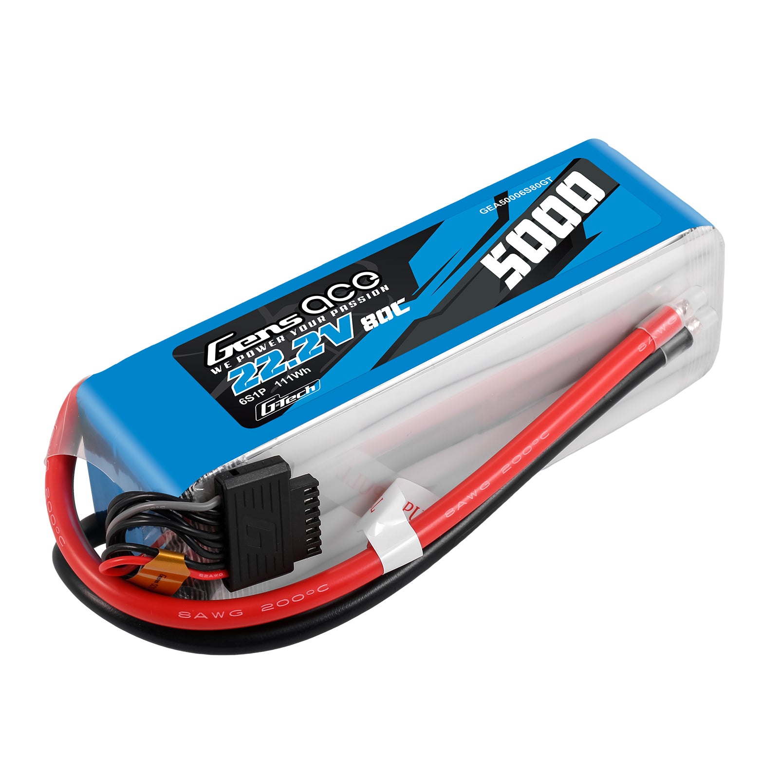 Gens Ace Sport batterie 5000mAh 6S 80C sans prise