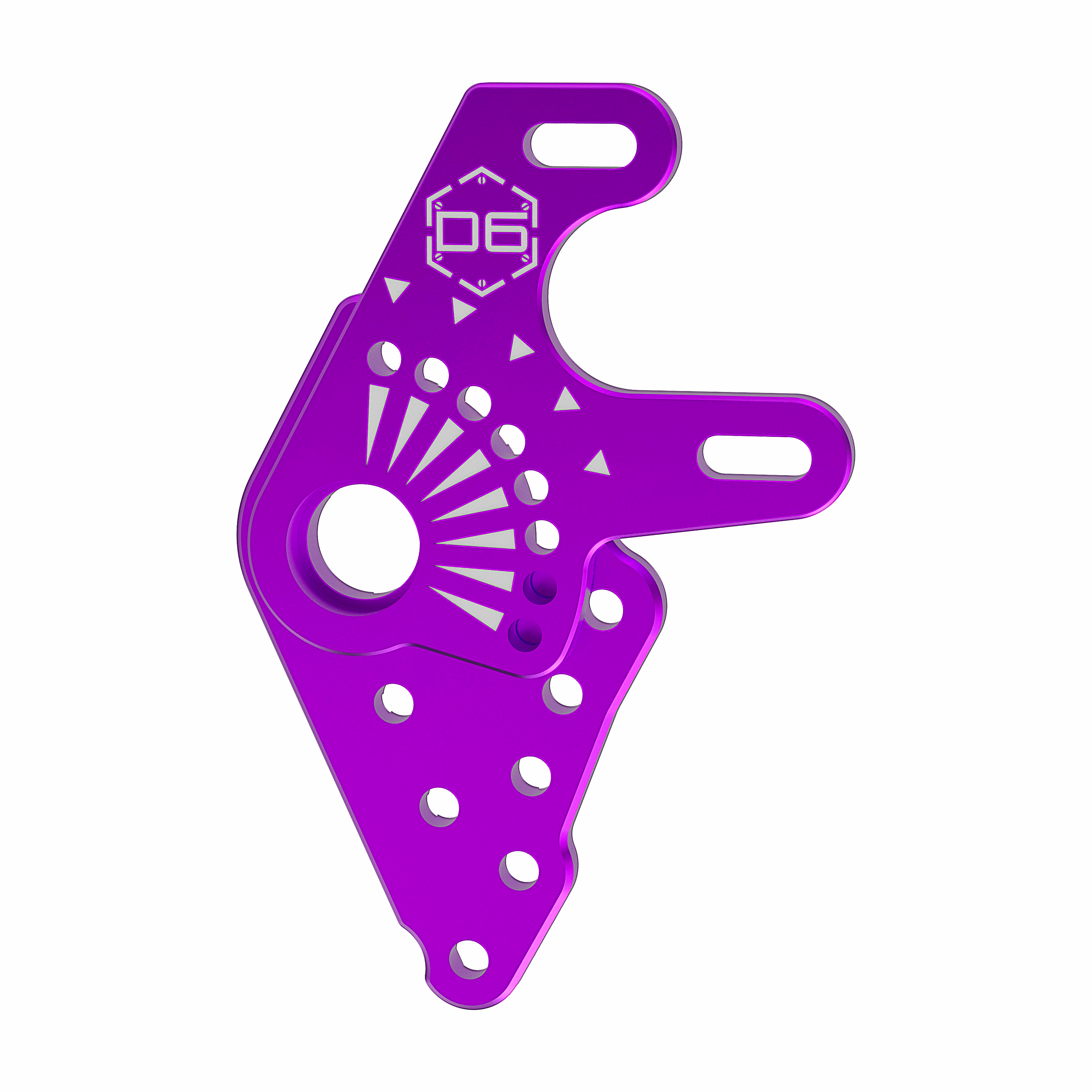 3Racing AuperD5 SAK-D6810 support moteur alu bleu