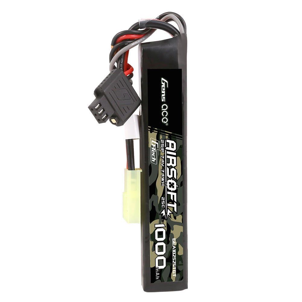 Gens Ace Airsoft Battery 1000mAh 2S batterie lipo 7.4V Tamiya