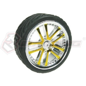3Racing 5 Dual Spoke Roues Touring 1/10 24mm Noires x4