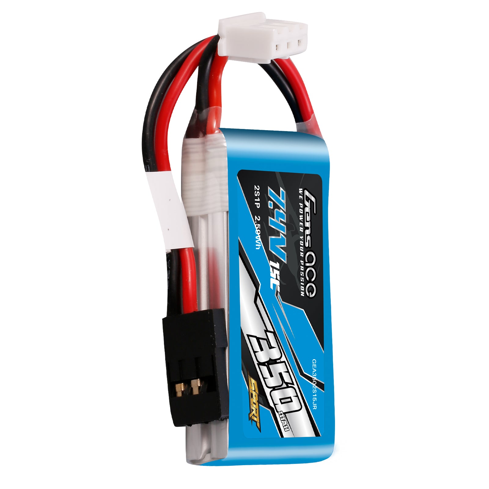 Gens Ace Sport 350mAh 2S 15C batterie LiPo JR F3K