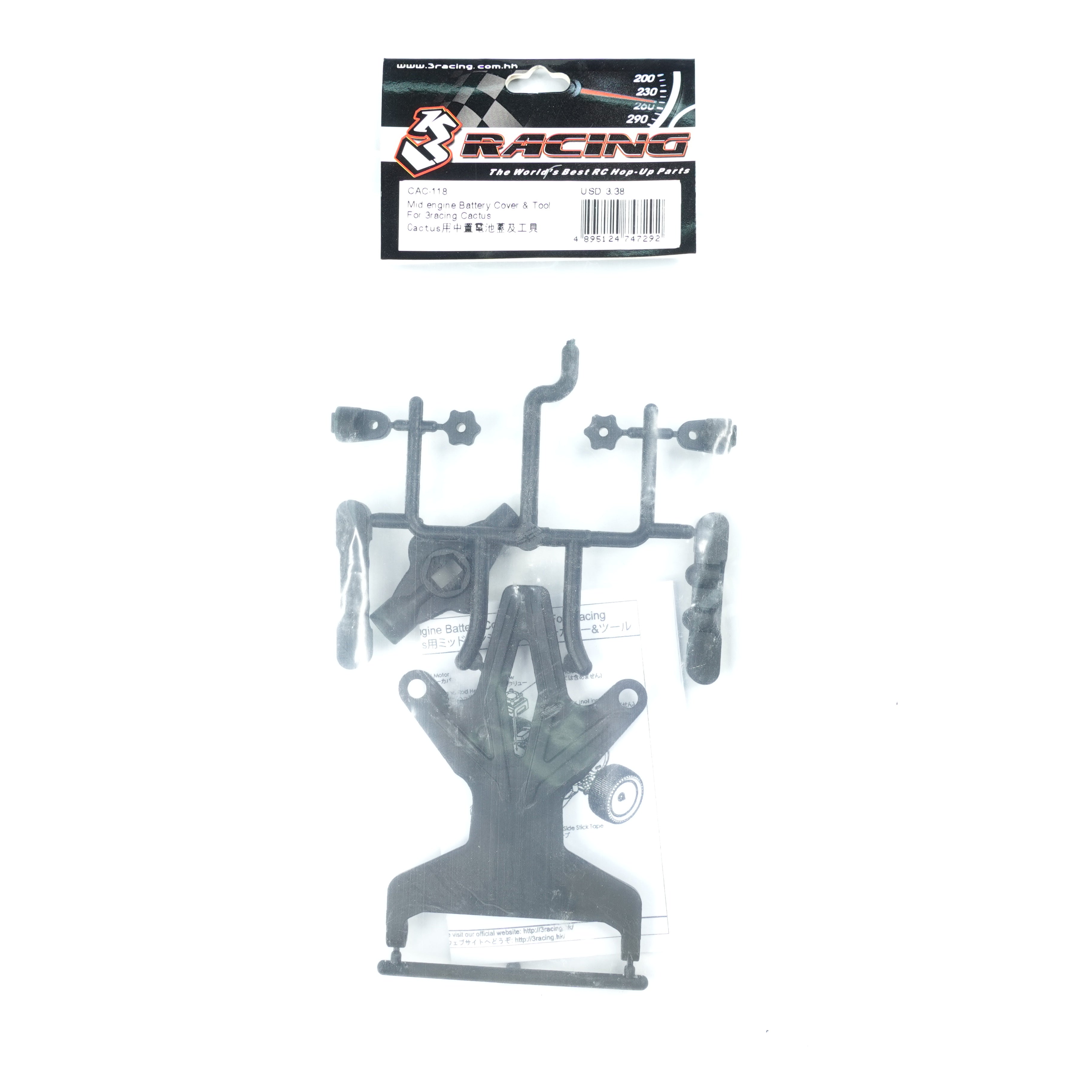 3Racing Cactus CAC-118 cache batterie moteur central + outil