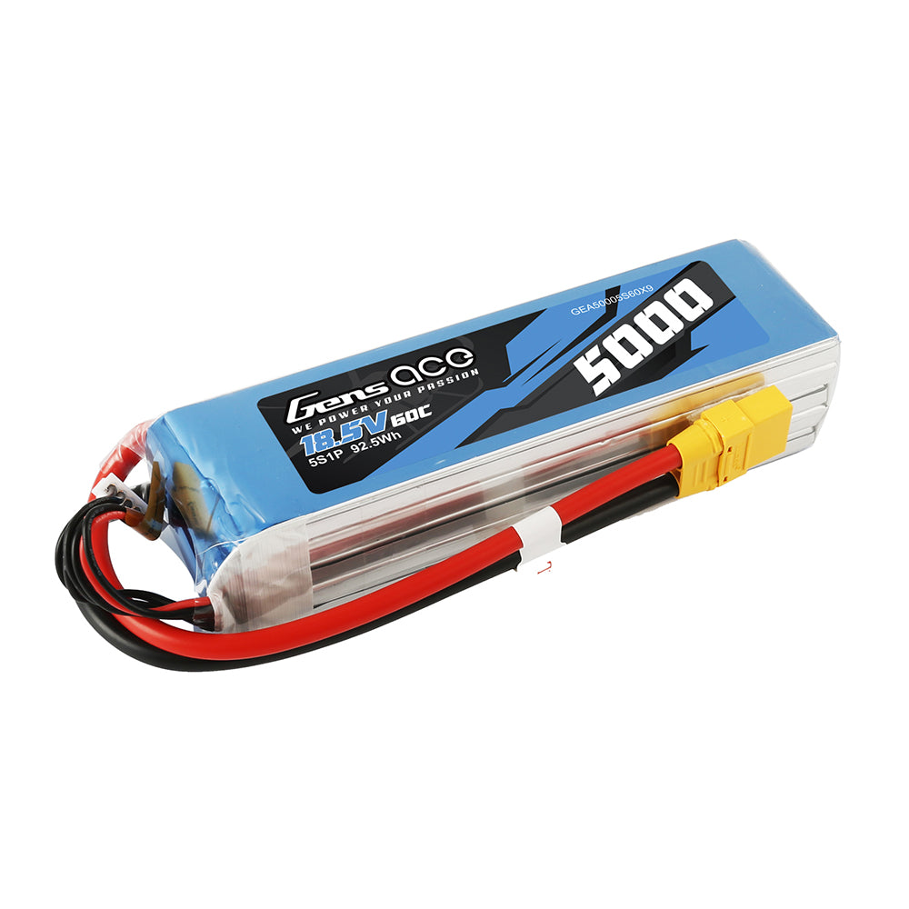 Gens Ace Air Classic 5000mAh 5S batterie LiPo 60C XT90