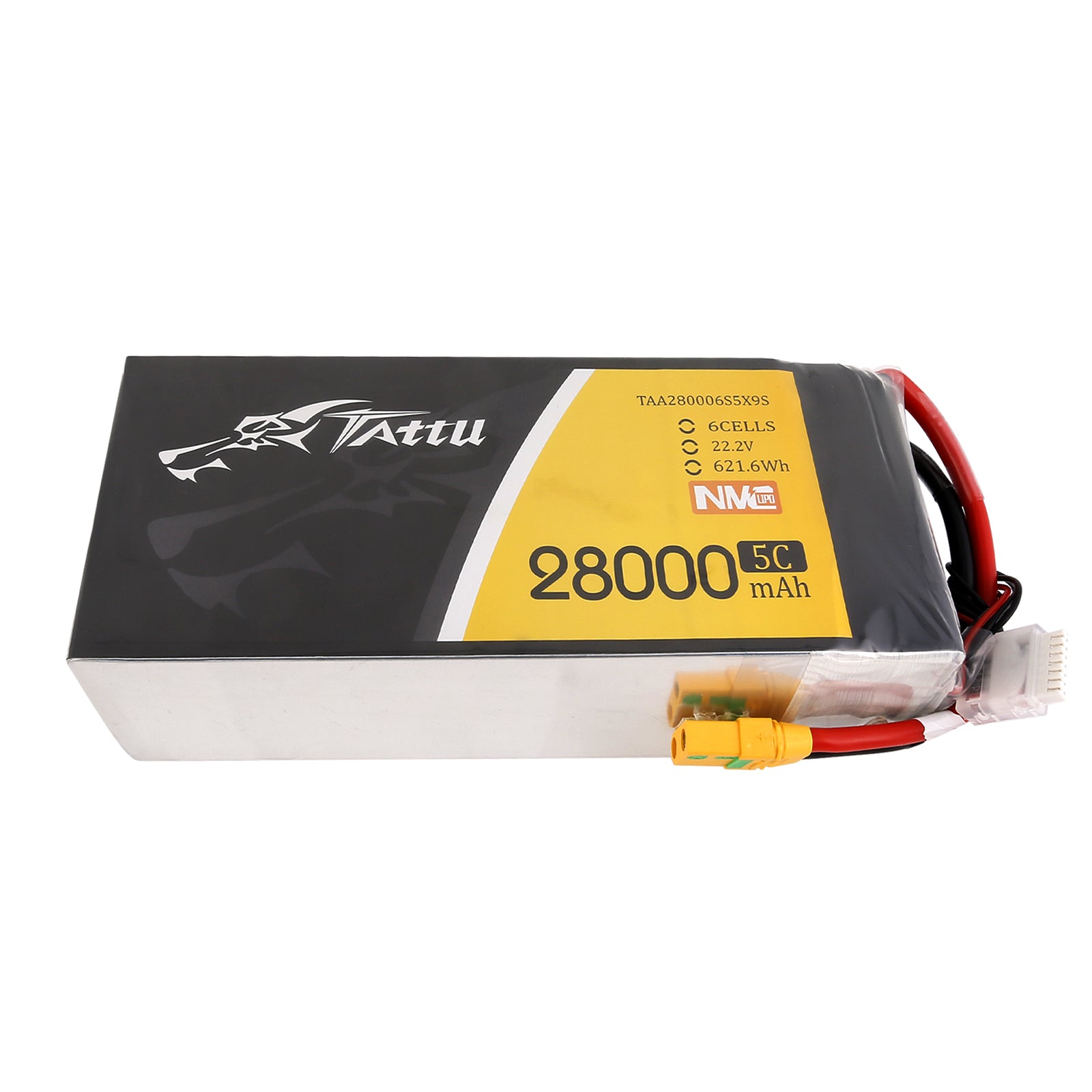 Gens Ace Tattu 28000mAh 6S batterie lipo semi-solide XT90-S