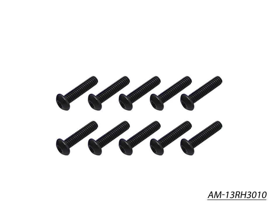 Arrowmax Screws vis Allen M3x10 rondes AM-13RH3010 x10
