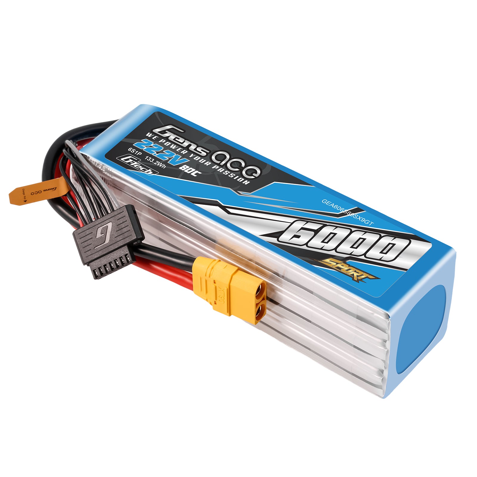 Gens Ace Sport 6000mAh 6S Batterie LiPo 22,2V XT90