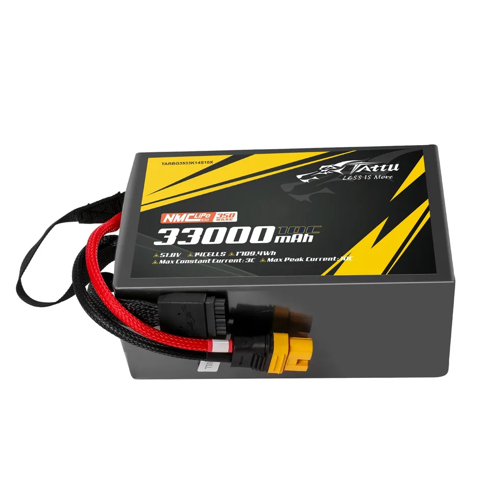 Tattu 33000mAh 14S 10C 51.8V batterie drone AS150U-F 350Wh/kg