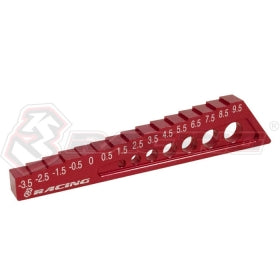 3RACING TOOLS ST-004/5 jauge droop châssis noir -3.5/9.5