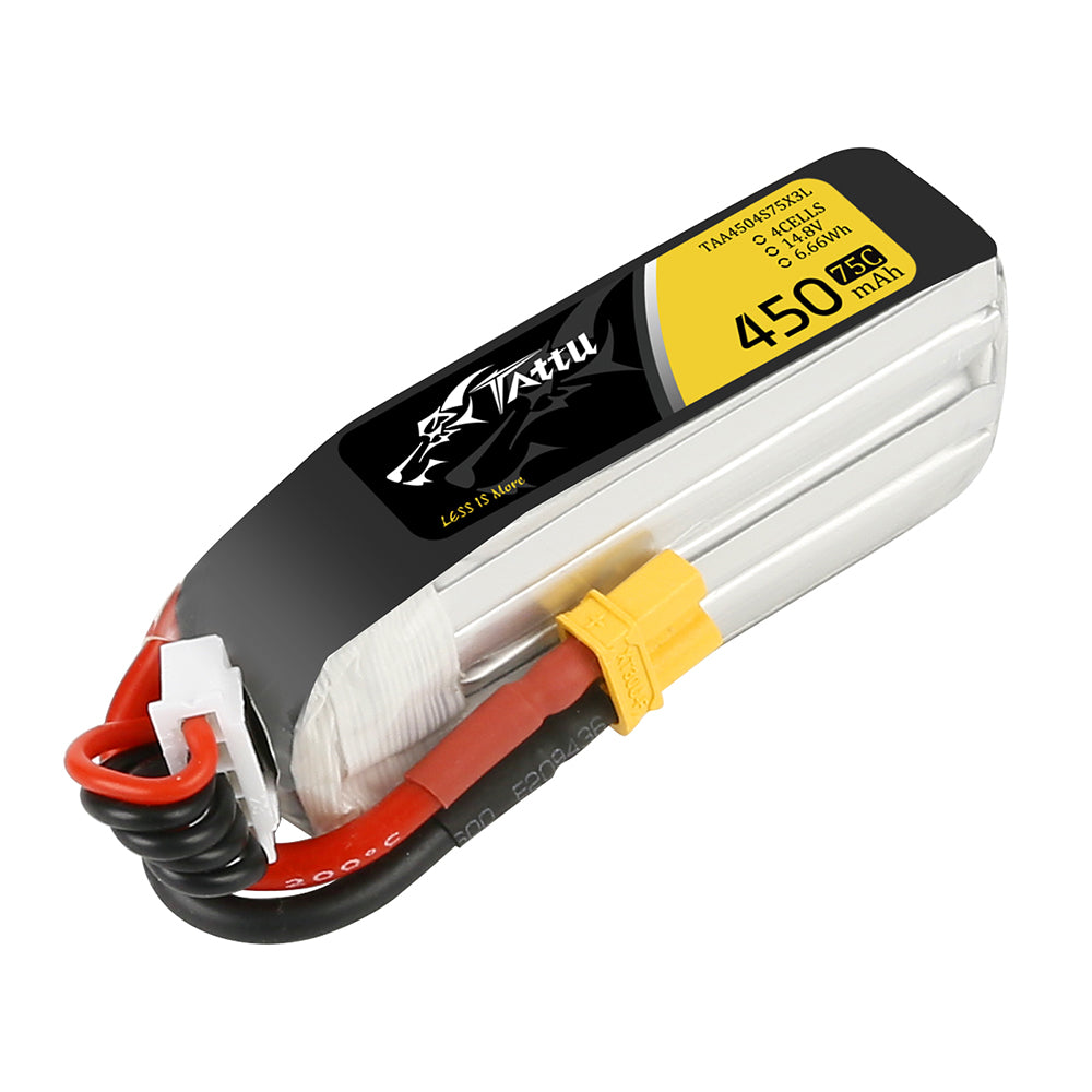 Tattu 450mAh 4S batterie FPV 14.8V 75C XT30 Cinewhoop