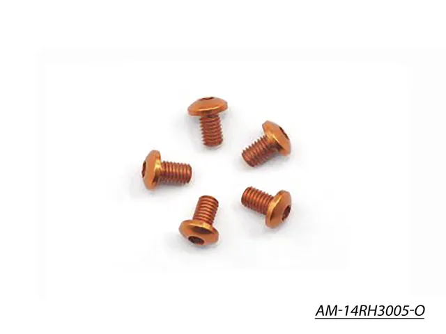 Arrowmax AM-14RH3005-O vis alu M3x5 orange 7075 lot de 5
