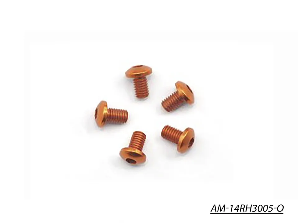 Arrowmax AM-14RH3005-O vis alu M3x5 orange 7075 lot de 5