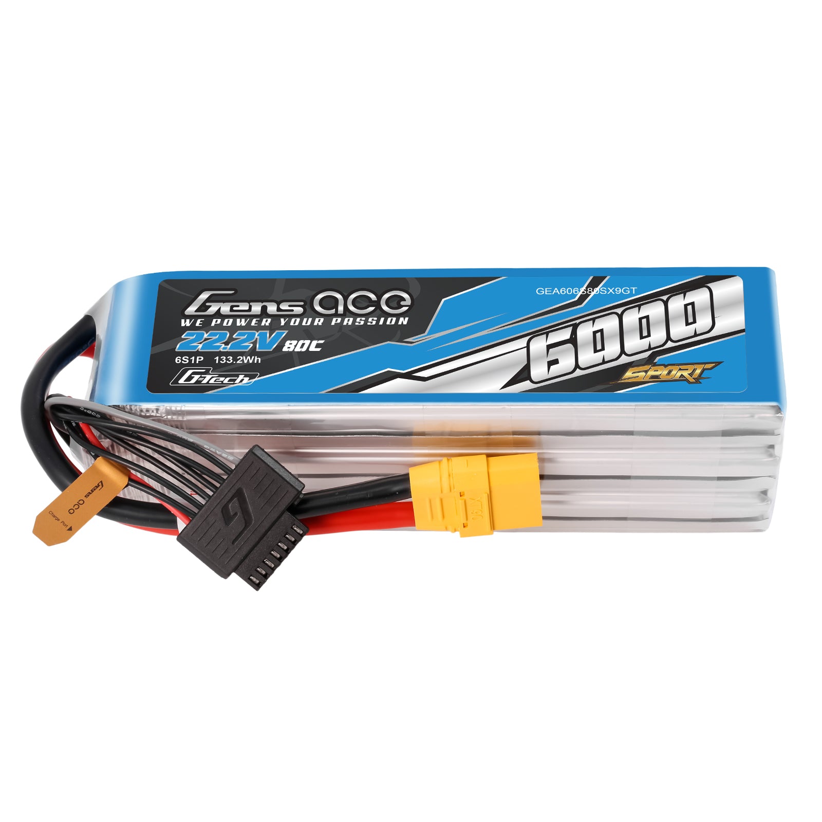 Gens Ace Sport 6000mAh 6S Batterie LiPo 22,2V XT90