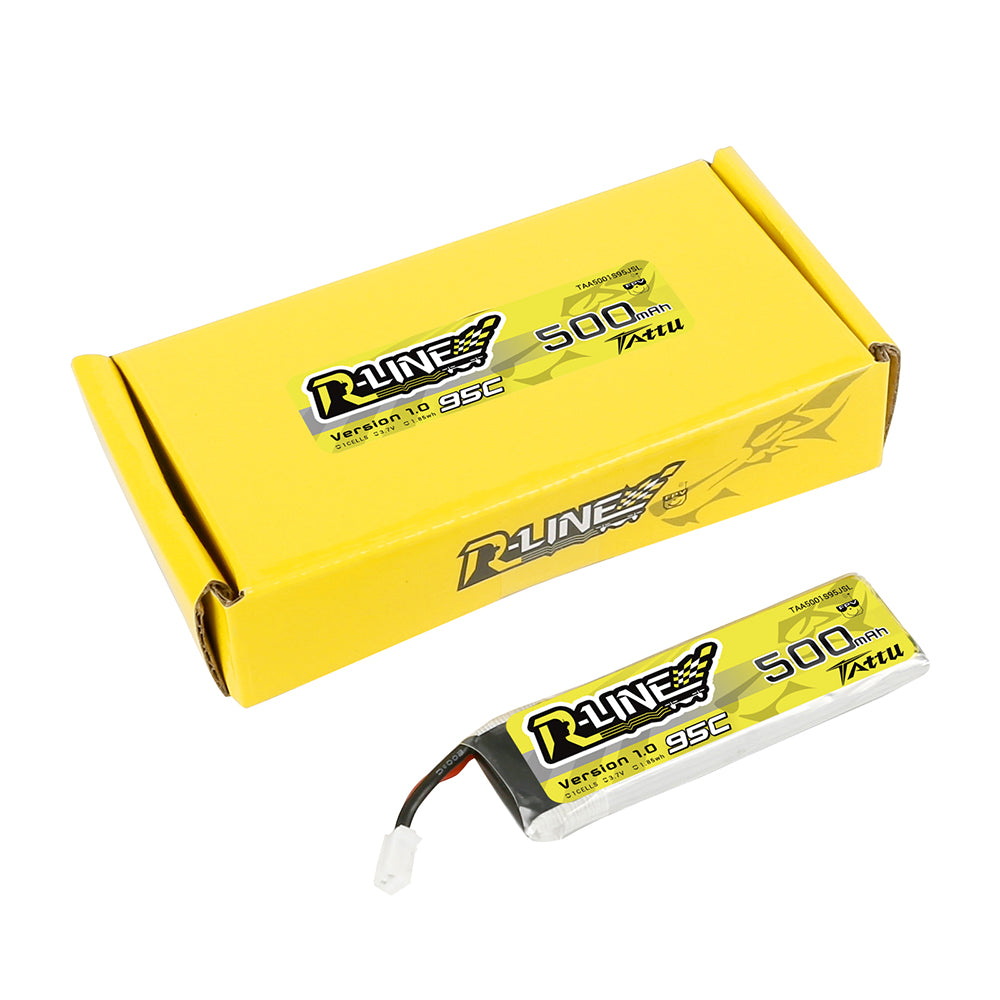 Tattu R-Line 500mAh 1S 95C batterie LiPo PH2.0