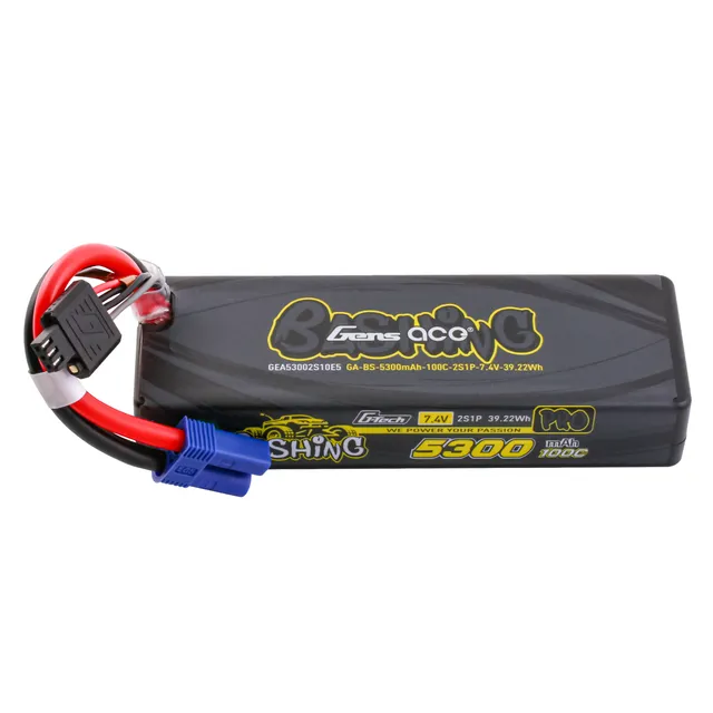 Gens Ace Bashing Pro 5300mAh 2S 100C batterie LiPo EC5