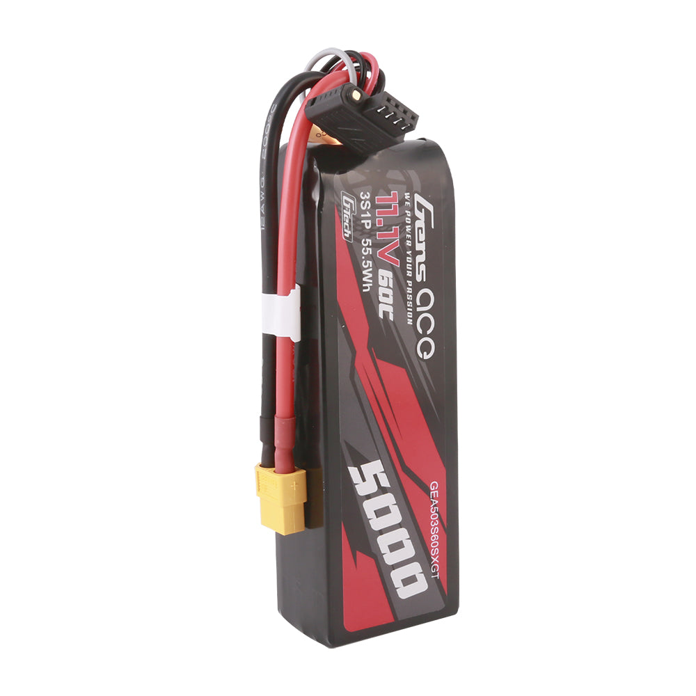 Gens Ace 5000mAh 3S 60C batterie LiPo Shorty XT60