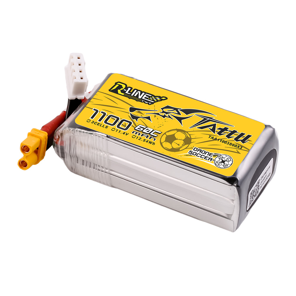 Tattu R-Line 1100mAh 3S HV 60C batterie LiPo XT30