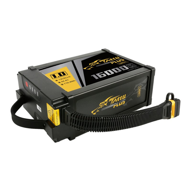 Tattu Plus 1.0 16000mAh 12S batterie LiPo AS150U 44,4V