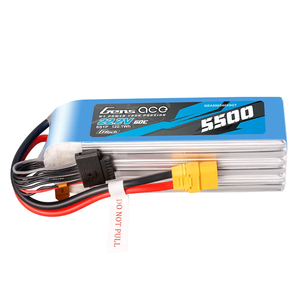 Gens Ace Air Classic 5500mAh 6S batterie lipo 22.2V XT90 hélico