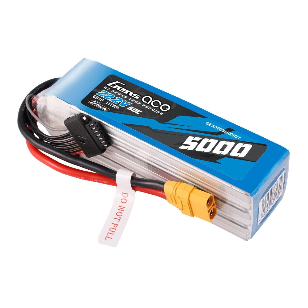 Gens Ace Air Classic 5000mAh 6S 60C batterie LiPo 22,2V XT90