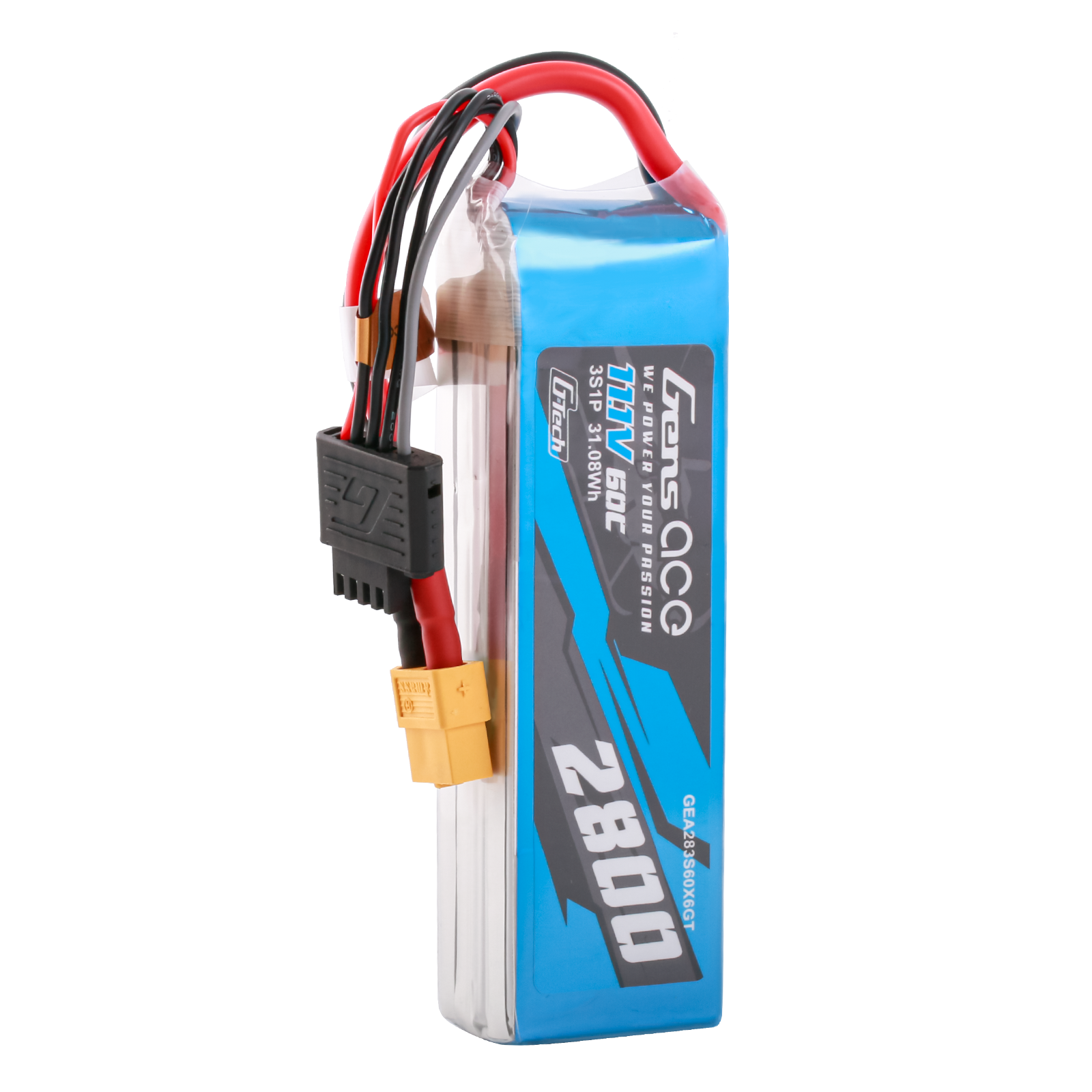 Gens Ace Car Classic 2800mAh 3S batterie LiPo 60C XT60
