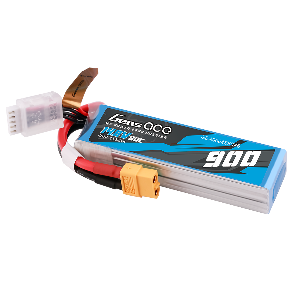 Gens Ace Car Classic 900mAh 4S batterie LiPo XT60 80C