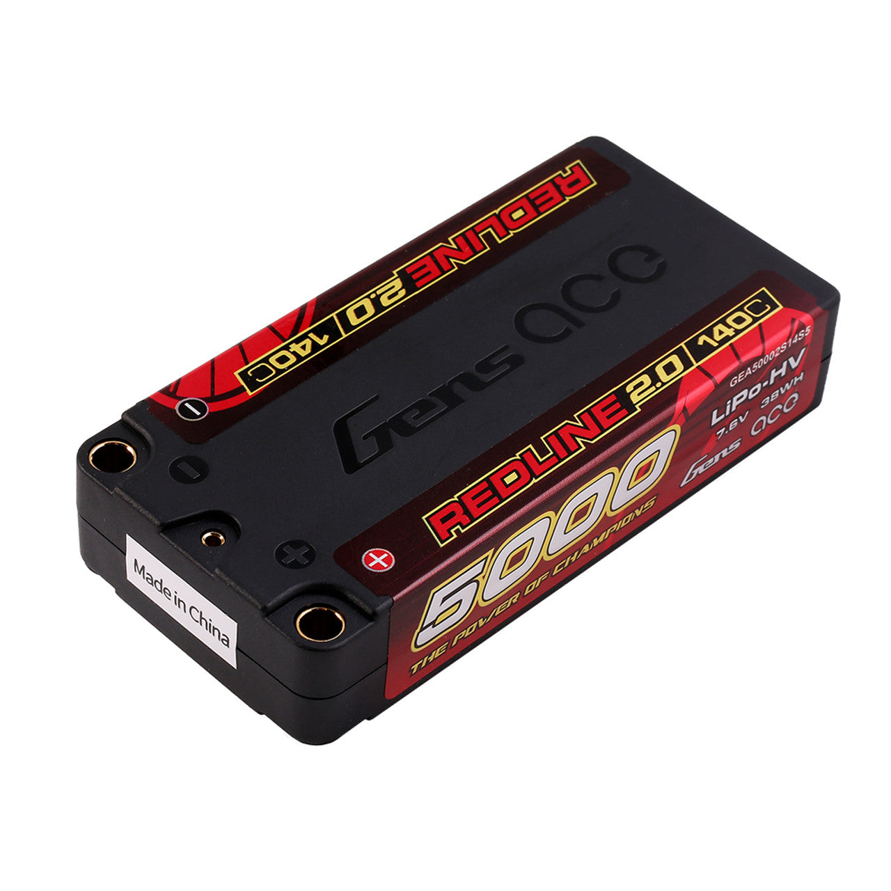 Gens Ace Redline 2.0 5000mAh 2S batterie LiPo HV Shorty