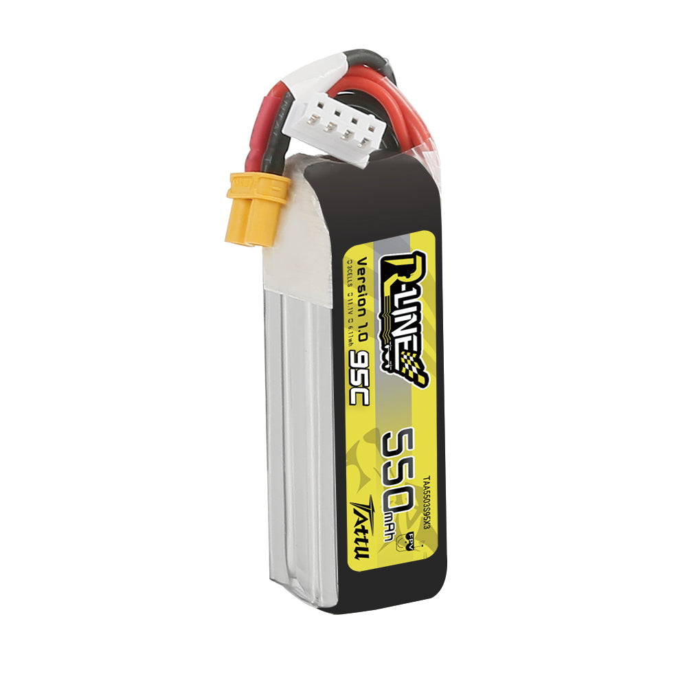 Tattu R-Line 550mAh 3S 95C batterie LiPo XT30 11,1V