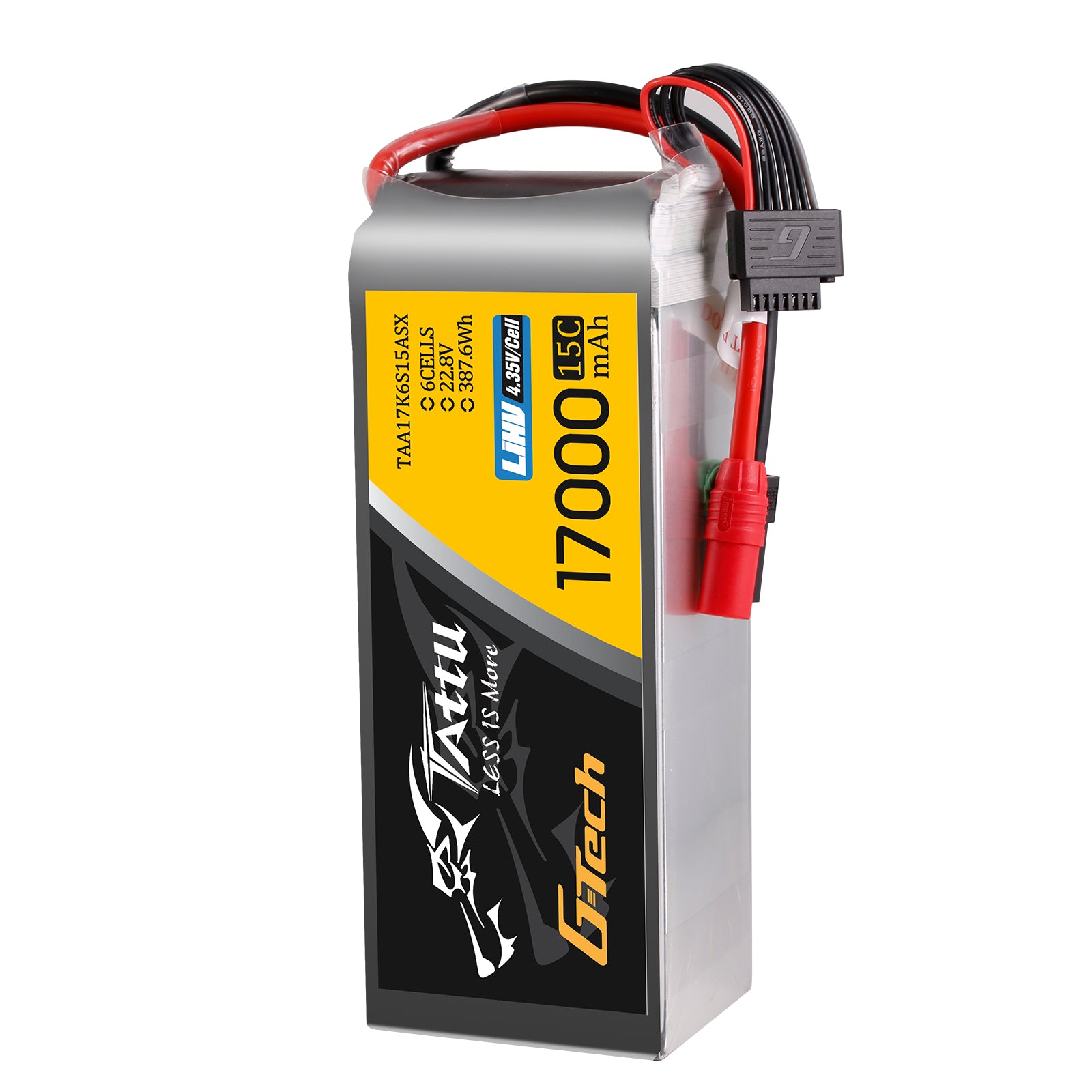 Tattu UAV 17000mAh 6S 15C batterie LiPo HV 22.8V AS150