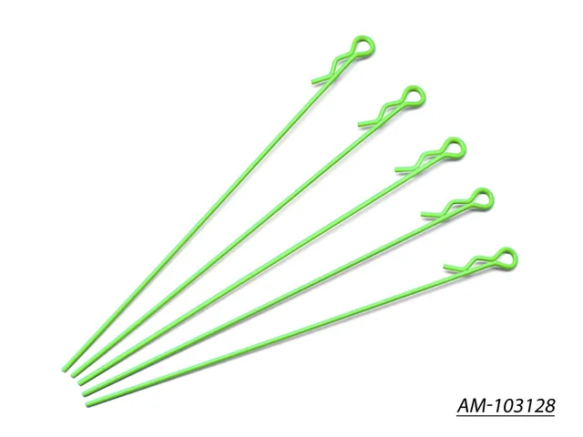 Arrowmax Body Clip clips extra longs verts x5 1/10