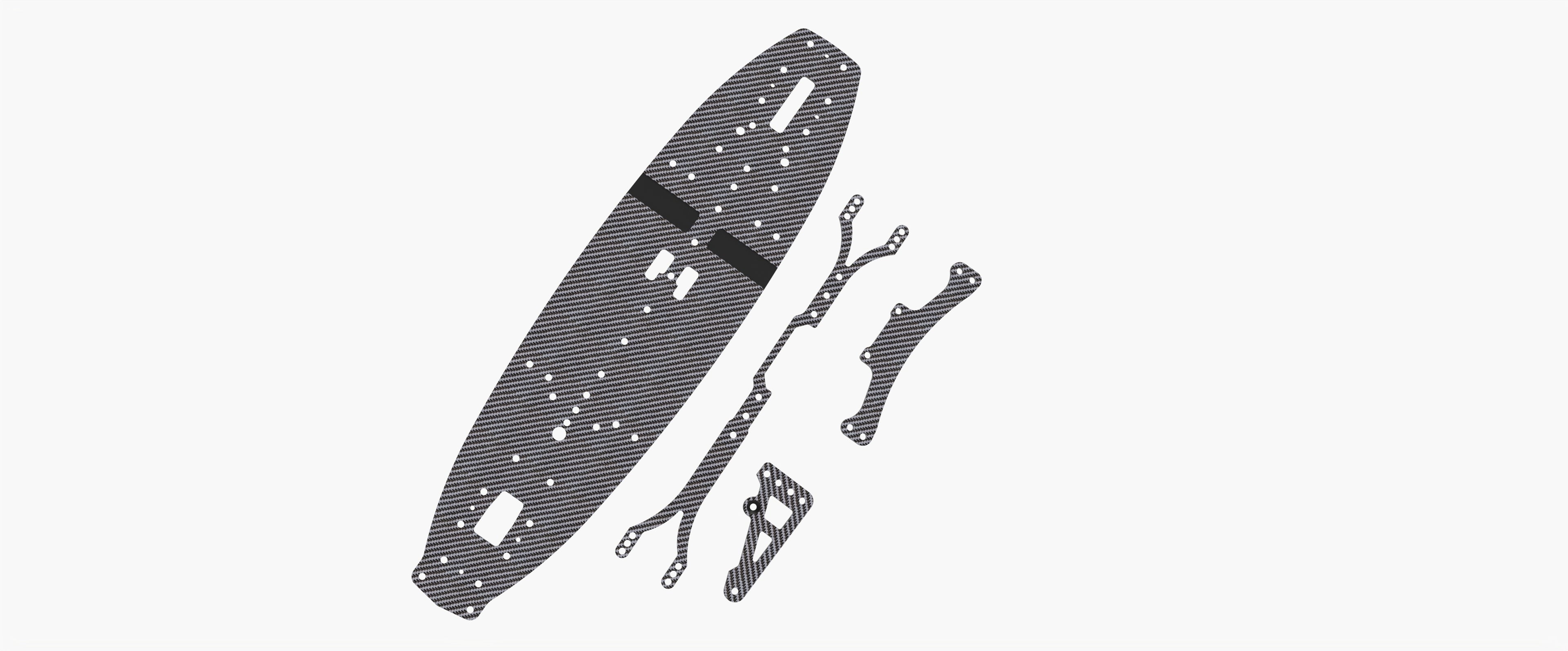 3Racing Cero SAK-CM122 kit graphite Mini 225